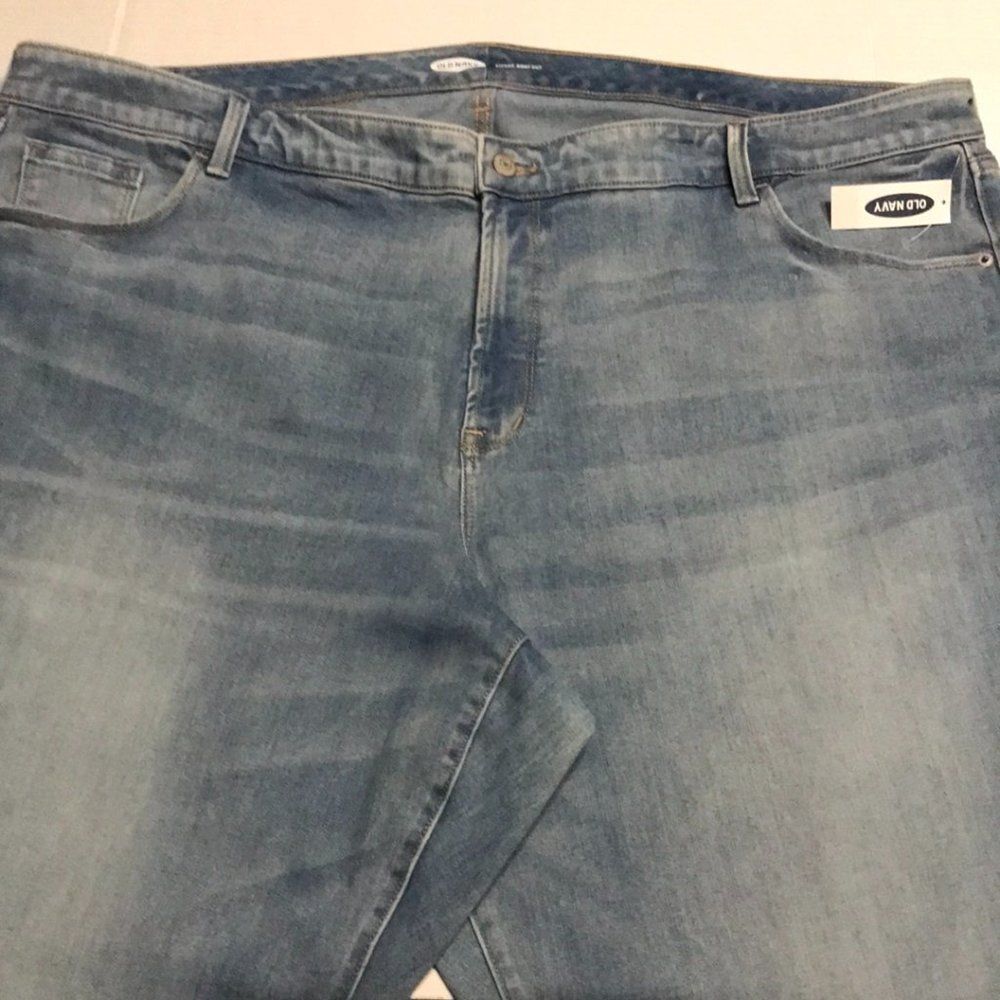 OLD NAVY Kicker Bootcut Jeans Women's PLUS Size 26 SHORT Wide Leg Flare #2‎ NWT